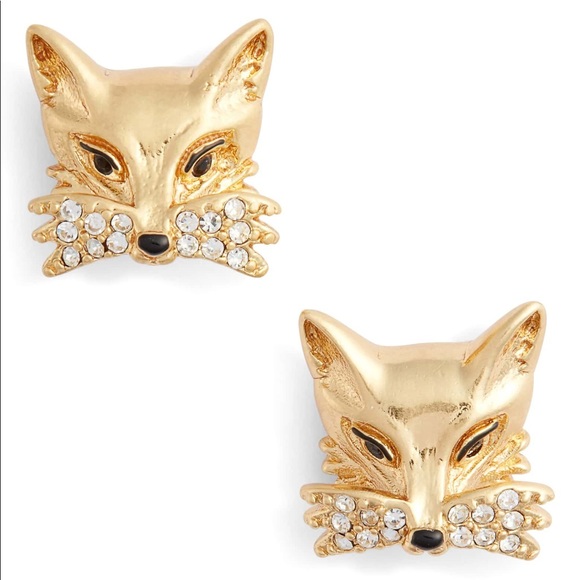 Kate Spade ♠️ Brand New! Gold Fox Stud Earrings - Picture 8 of 9